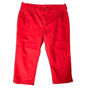 St. John's Bay Red Cropped Women's Pants Size 18